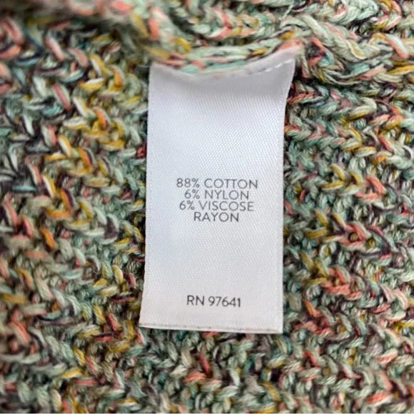 J Jill Marled Knit V Neck Sweater - Picture 4 of 5